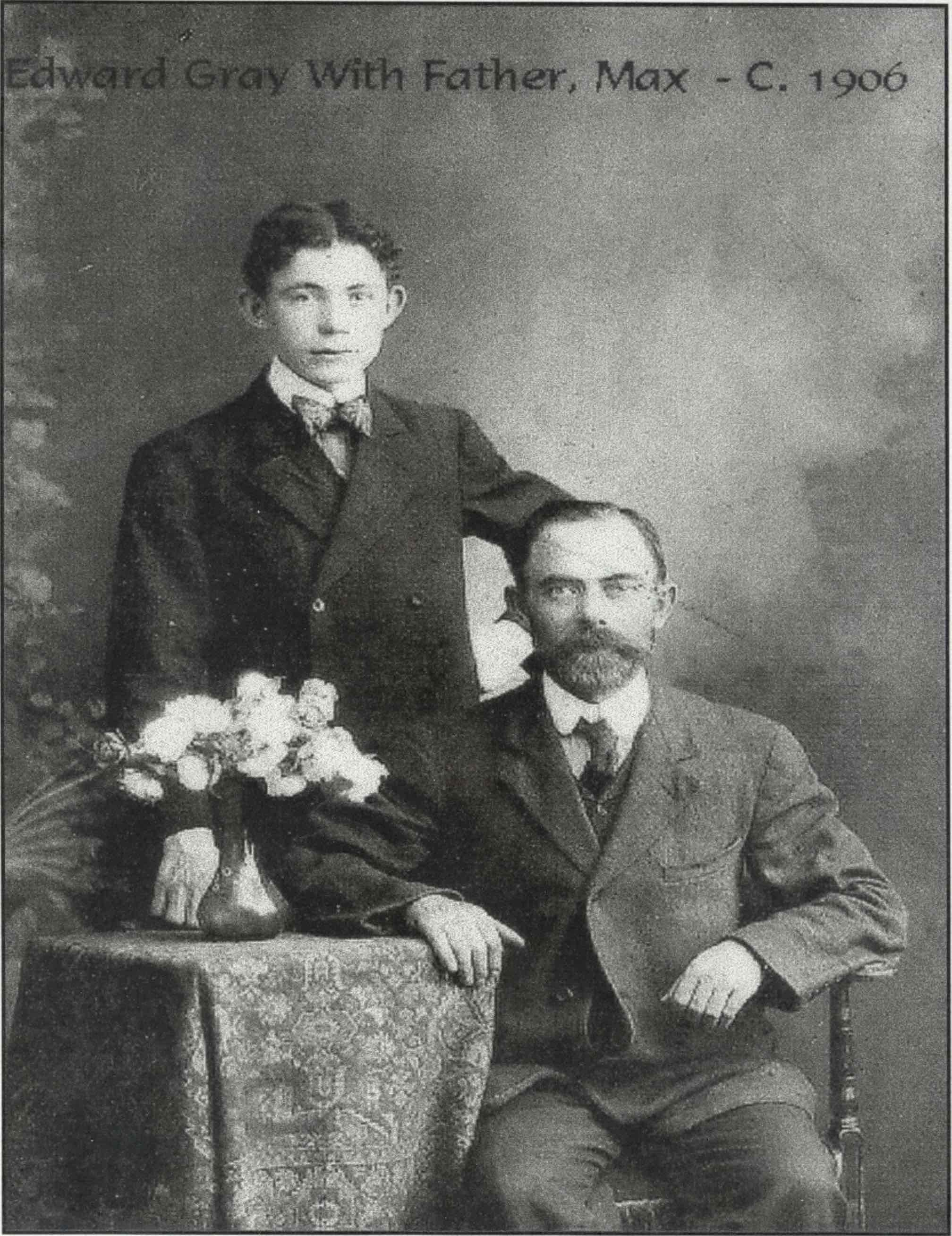 Edward with his father Max c. 1906